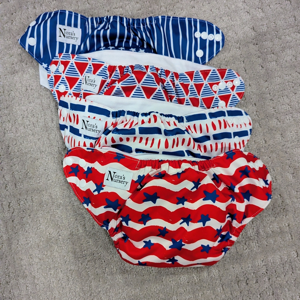 USA Pocket Diapers Nora's Nursery NWOT!